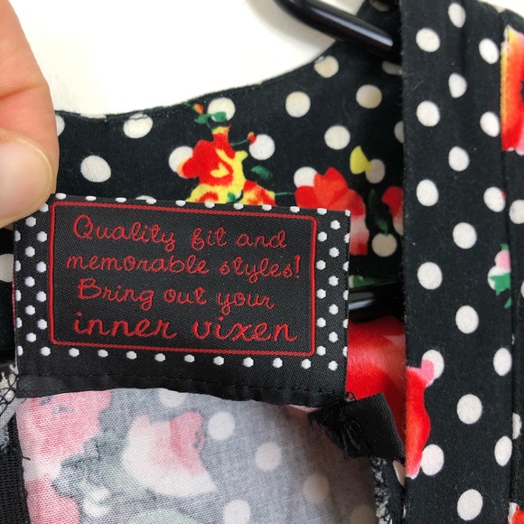 Voodoo Vixen 1950s Style Dress Sz M - Picture 7 of 12